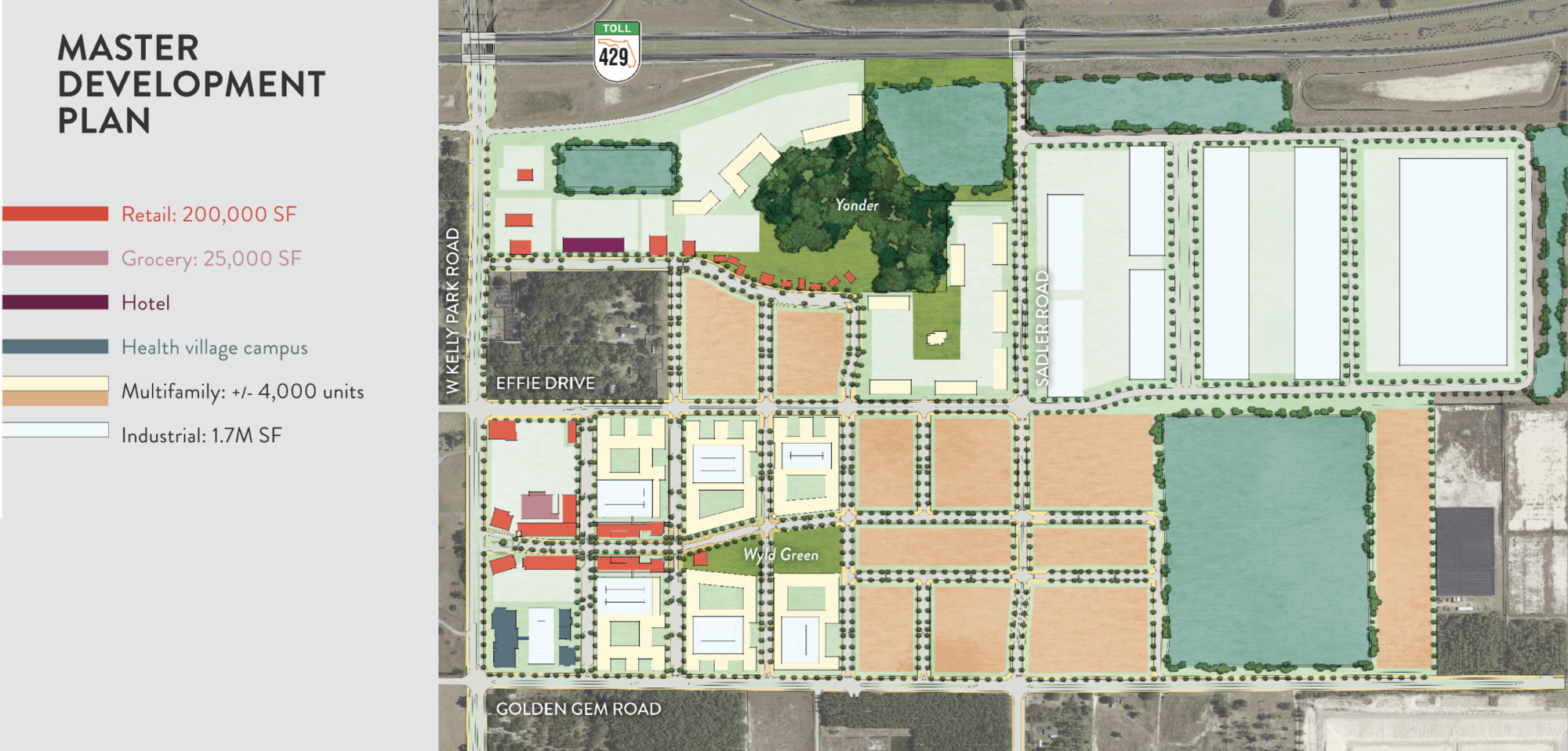 map of 2D layout for wyld oaks development