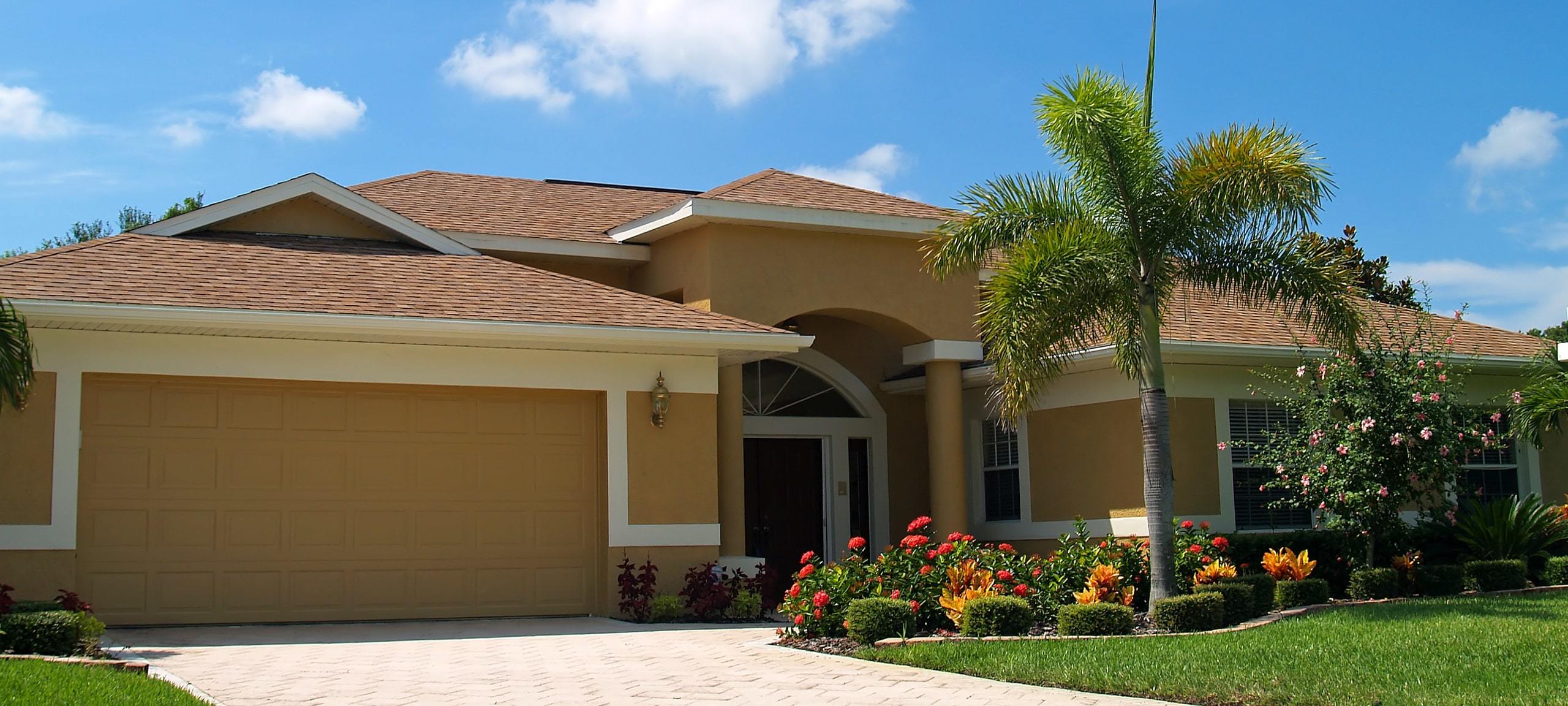 Large single-family home with driveway and well-maintained lawn, typical of Dr Phillips
