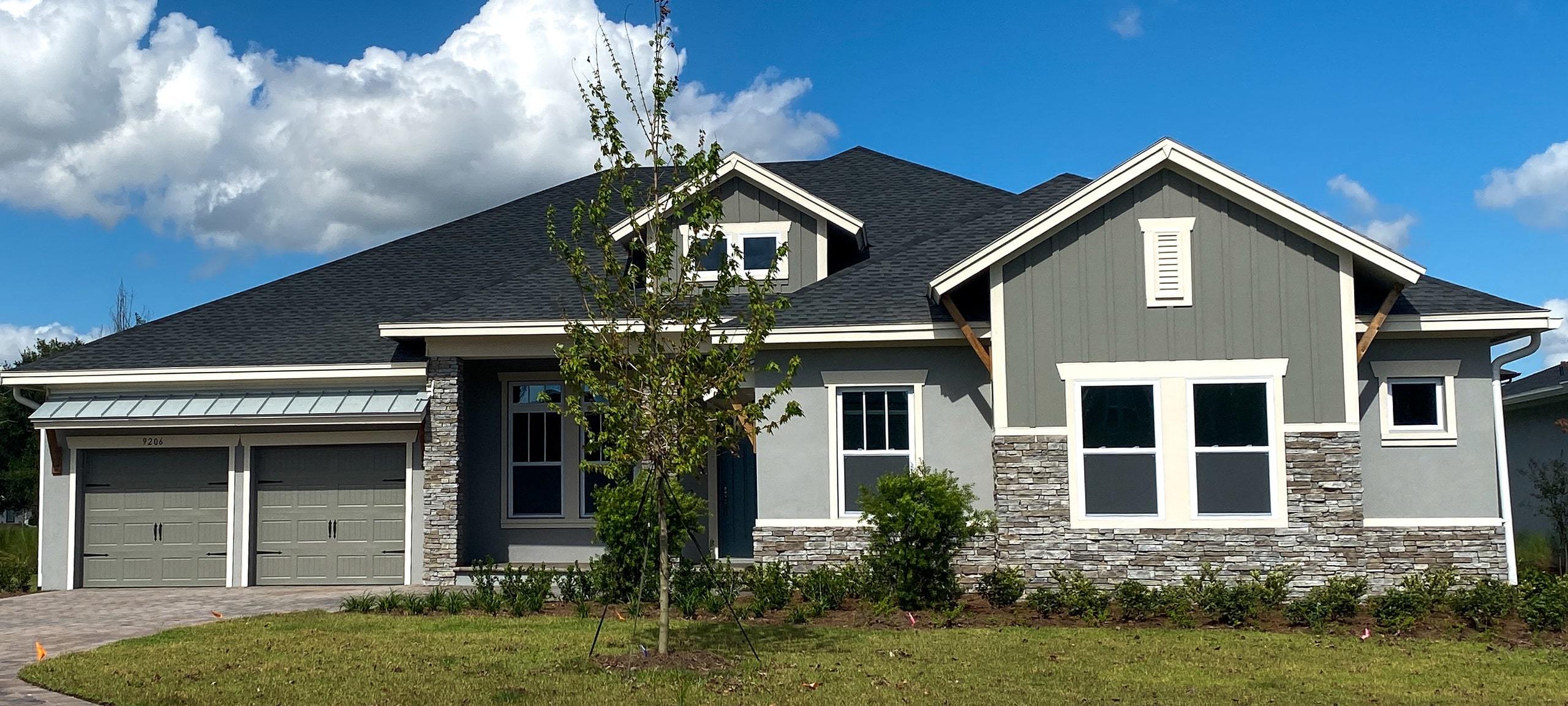 Exterior of luxury home in Laureate Park, Lake Nona